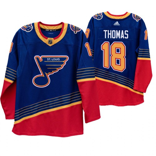 St. Louis St. Louis Blues #18 Robert Thomas 90s Vintage 2019-20 Authentic Royal Jersey Men's