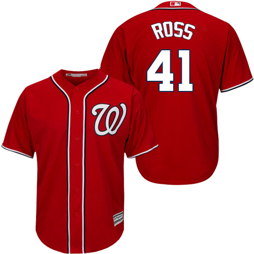 Washington Nationals #41 Joe Ross Red New Cool Base Stitched Jersey Men's