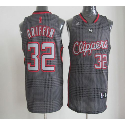 Los Angeles Clippers #32 Blake Griffin Black Rhythm Fashion Stitched Jersey Mens