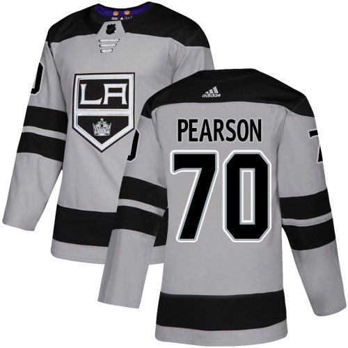 Adidas Los Angeles Kings #70 Tanner Pearson Gray Alternate Authentic Stitched Jersey Men's