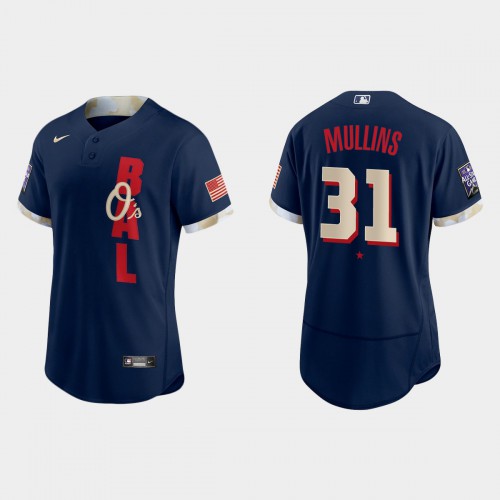 Baltimore Baltimore Orioles #31 Cedric Mullins 2021 All Star Game Authentic Navy Jersey Men's