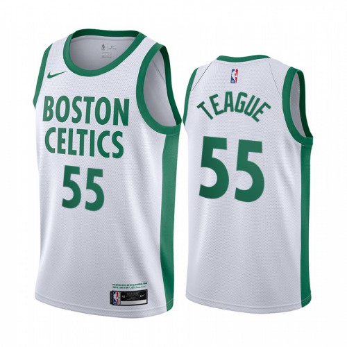 Boston Celtics #55 Jeff Teague White Youth Swingman 2020-21 City Edition Jersey Youth