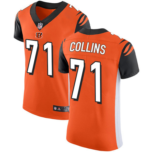 Bengals #71 La'el Collins Orange Alternate Men's Stitched New Elite Jersey