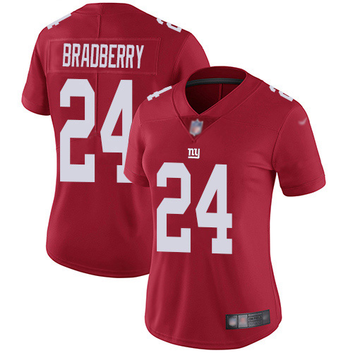 New York Giants #24 James Bradberry Red Women's Stitched Limited Inverted Legend Jersey Womens