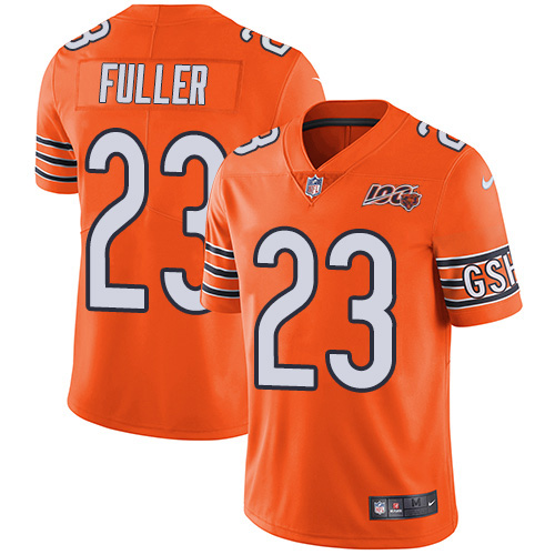 Chicago Bears #23 Kyle Fuller Orange Men's 100th Season Stitched Limited Rush Jersey Men's