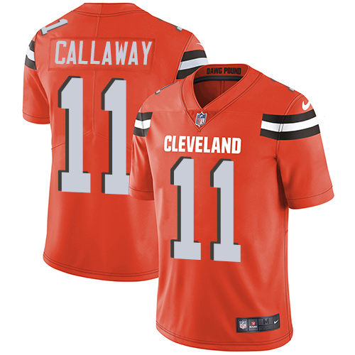 Cleveland Browns #11 Antonio Callaway Orange Alternate Youth Stitched Vapor Untouchable Limited Jersey Youth