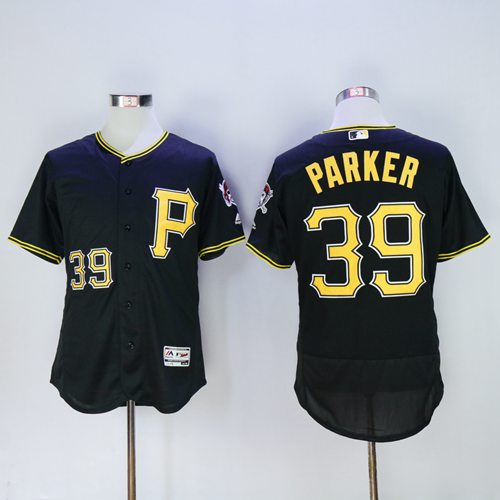 Pittsburgh Pirates #39 Dave Parker Black Flexbase Authentic Collection Stitched Jersey Men's
