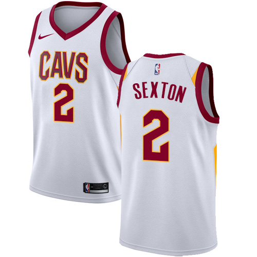 Cleveland Cavaliers #2 Collin Sexton White Womens Swingman Association Edition Jersey Womens