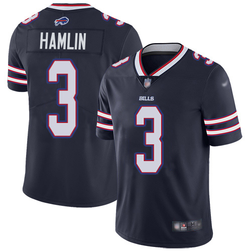 Bills #3 Damar Hamlin Navy Youth Stitched Limited Inverted Legend Jersey
