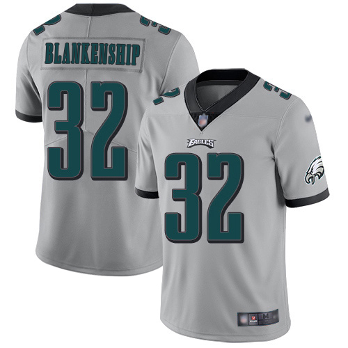 Eagles #32 Reed Blankenship Silver Youth Stitched Limited Inverted Legend Jersey