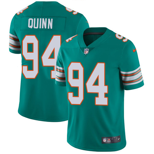Miami Dolphins #94 Robert Quinn Aqua Green Alternate Youth Stitched Vapor Untouchable Limited Jersey Youth