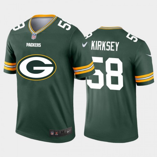 Green Bay Green Bay Packers #58 Christian Kirksey Green Men's Big Team Logo Vapor Limited Jersey Men's
