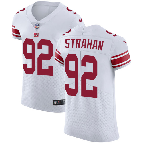 Giants #92 Michael Strahan White Men's Stitched Vapor Untouchable Elite Jersey