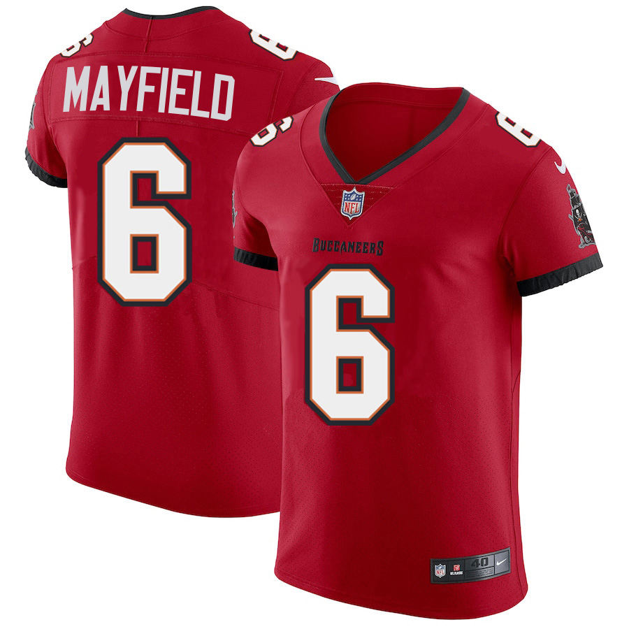Tampa Bay Buccaneers #6 Baker Mayfield Men's Red Vapor Elite Jersey
