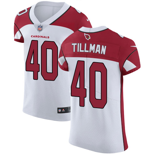 Cardinals #40 Pat Tillman White Men's Stitched Vapor Untouchable Elite Jersey