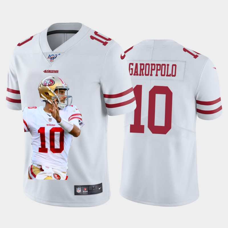 San Francisco 49ers #10 Jimmy Garoppolo Team Hero 3 Vapor Limited 100 Jersey White