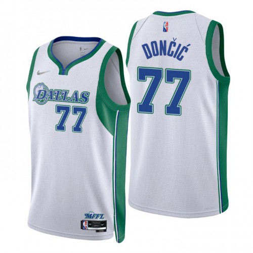 Dallas Dallas Mavericks #77 Luka Doncic Mens White 2021/22 Swingman Jersey - City Edition Mens