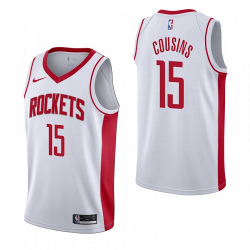 Houston Houston Rockets #15 DeMarcus Cousins Mens 2019-20 Association Edition White Stitched Youth Jersey Youth