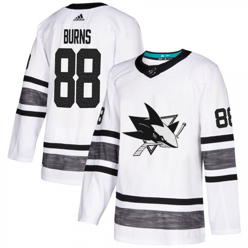 Adidas San Jose Sharks #88 Brent Burns White Authentic 2019 All-Star Stitched Jersey Men's