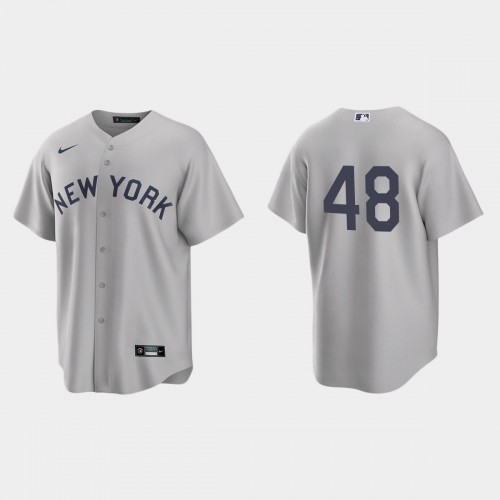 New York New York Yankees #48 Anthony Rizzo Men's Gray 2021 Field of Dreams Jersey Men's