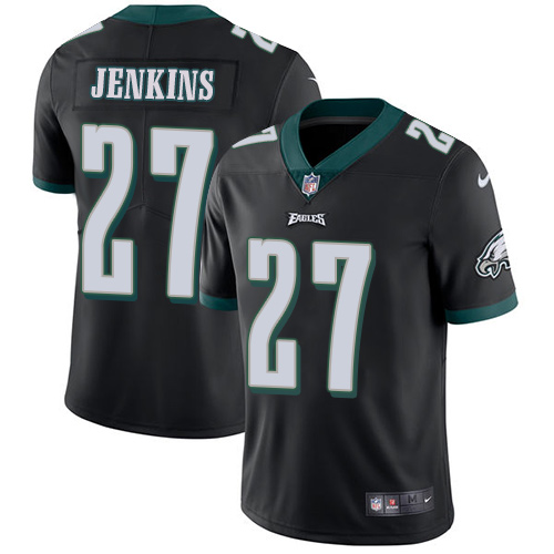 Philadelphia Eagles #27 Malcolm Jenkins Black Alternate Youth Stitched Vapor Untouchable Limited Jersey Youth