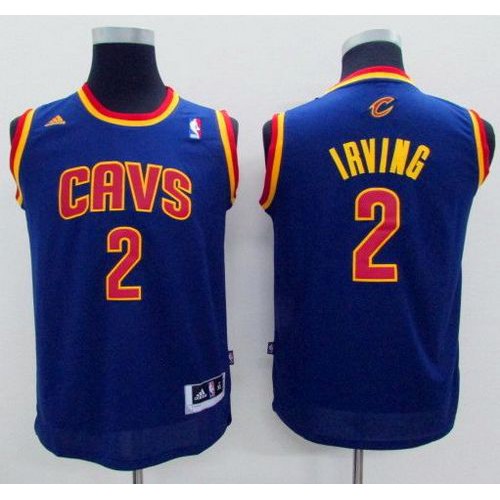 Cleveland Cavaliers #2 Kyrie Irving Navy Blue Stitched Youth Jersey Youth
