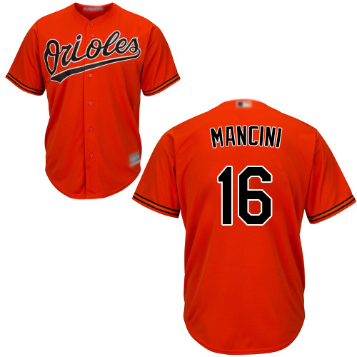 Baltimore Orioles #16 Trey Mancini Orange New Cool Base Stitched Jersey Men's