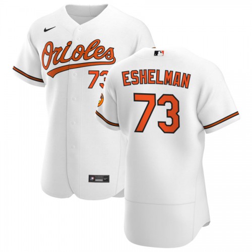 Baltimore Baltimore Orioles #73 Thomas Eshelman Men's White Home 2020 Authentic Player Jersey Men's