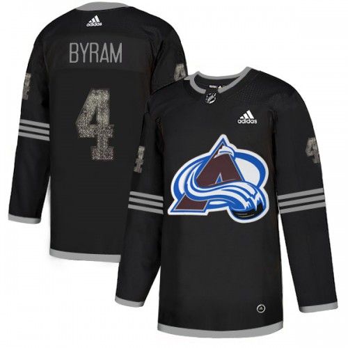 Adidas Colorado Avalanche #4 Bowen Byram Black Authentic Classic Stitched Jersey Men's
