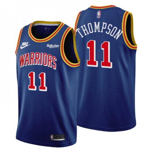 Golden State Golden State Warriors #11 Klay Thompson Womens Releases Classic Edition 75th Anniversary Jersey Blue Womens