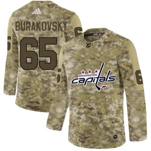 Adidas Washington Capitals #65 Andre Burakovsky Camo Authentic Stitched Jersey Men's