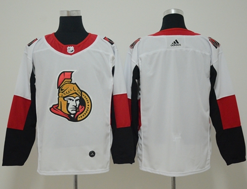 Adidas Senators Blank White Road Authentic Stitched Jersey