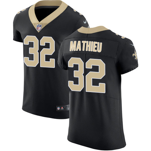 Saints #32 Tyrann Mathieu Black Team Color Men's Stitched Vapor Untouchable Elite Jersey