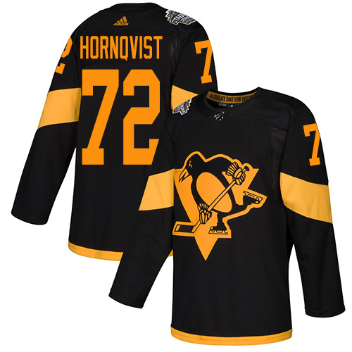 Adidas Pittsburgh Penguins #72 Patric Hornqvist Black Authentic 2019 Stadium Series Women's Stitched Jersey Womens