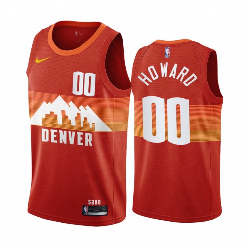 Denver Nuggets #00 Markus Howard Red Swingman 2020-21 City Edition Jersey Mens