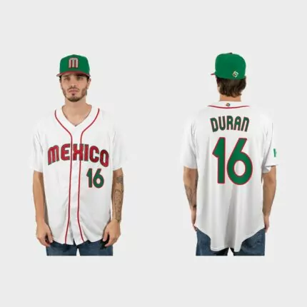 Jarren Duran Mexico Baseball 2023 World Baseball Classic Jersey – White