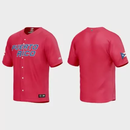 Puerto Rico Baseball 2023 World Baseball Classic Jersey – Red