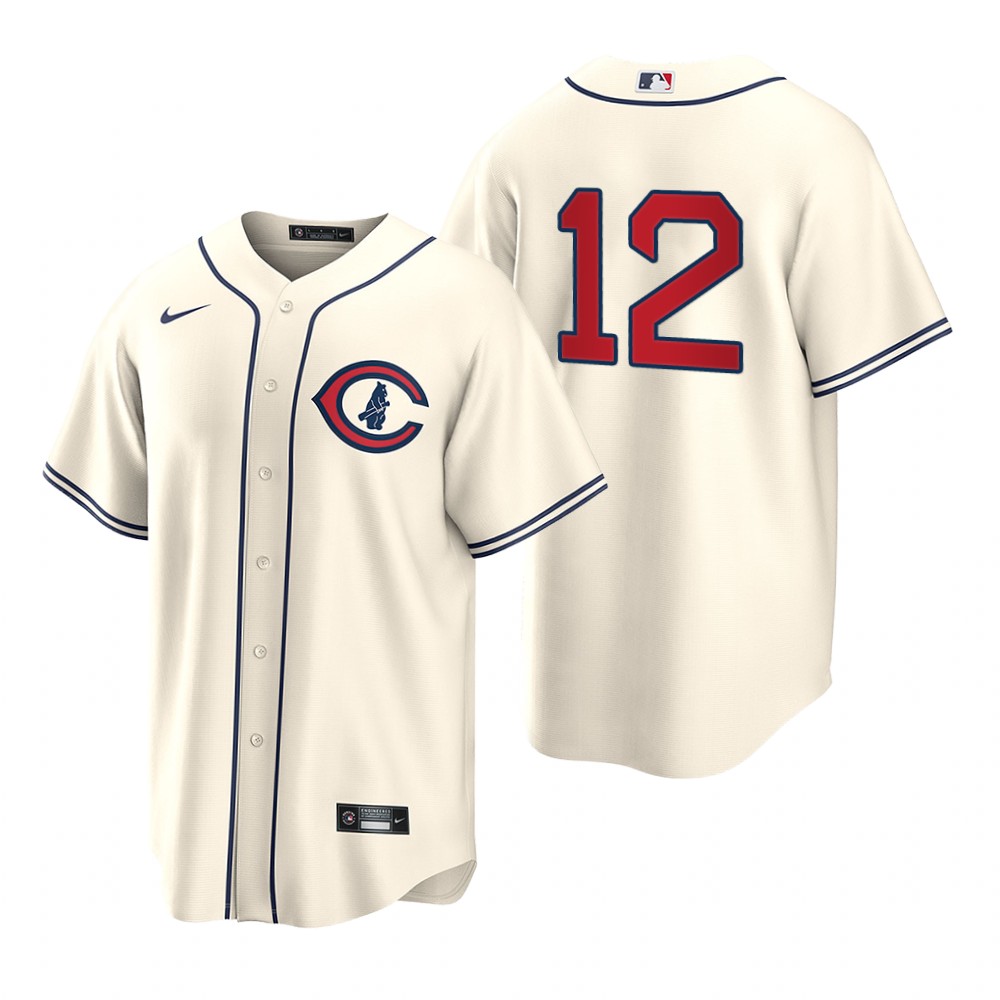 Chicago Cubs #12 Codi Heuer Men's 2022 Field Of Dreams Game Jersey - Cream