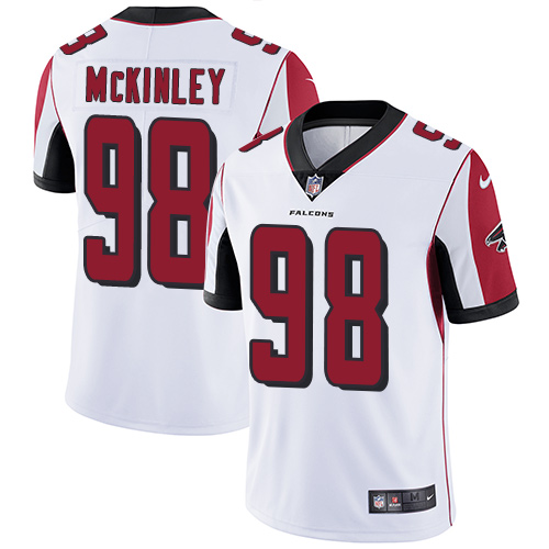 Atlanta Falcons #98 Takkarist McKinley White Men's Stitched Vapor Untouchable Limited Jersey Men's
