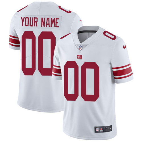 New York Giants Customized White Stitched Vapor Untouchable Limited Men's Jersey