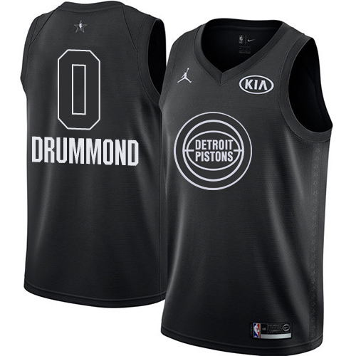 Detroit Pistons #0 Andre Drummond Black Youth Jordan Swingman 2018 All-Star Game Jersey Youth