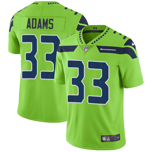 Seahawks #33 Jamal Adams Green Men's Stitched Limited Rush Jersey