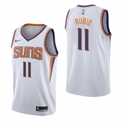 Phoenix Phoenix Suns #11 Ricky Rubio White 2019-20 Association Edition Stitched Jersey Mens