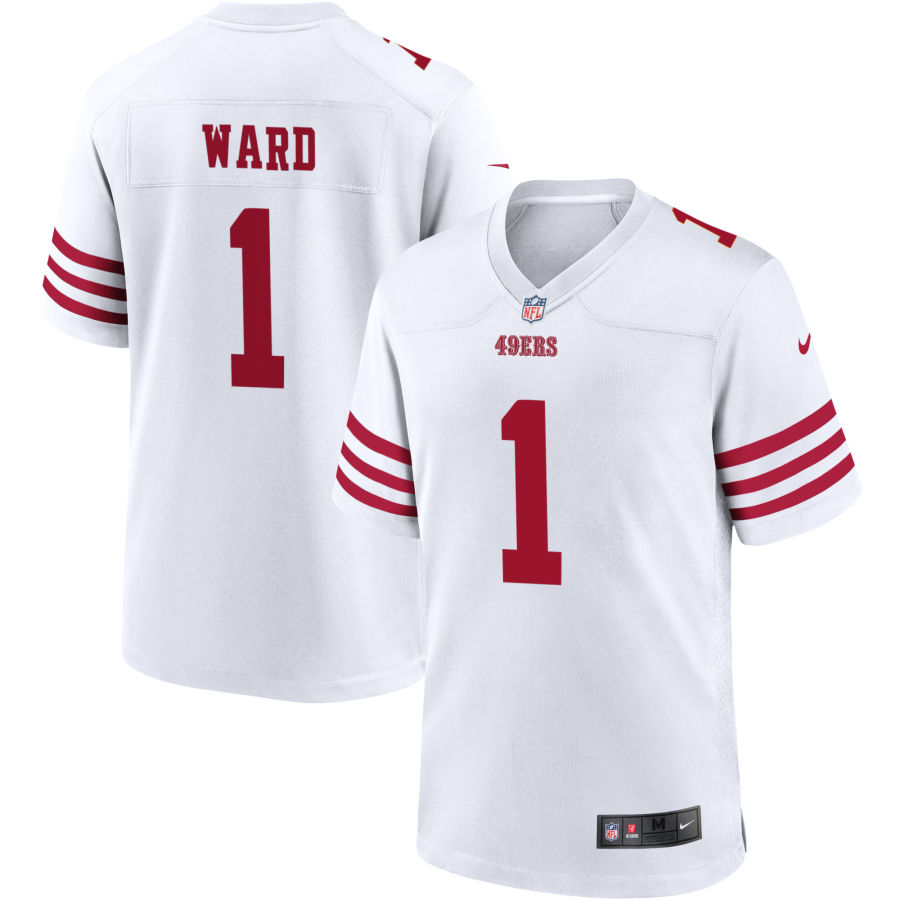 San Francisco 49ers #1 Jimmie Ward Men's 2022 Player Game Jersey - White