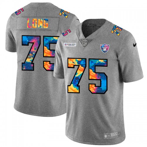 Las Vegas Las Vegas Raiders #75 Howie Long Men's Multi-Color 2020 Crucial Catch Jersey Greyheather Men's