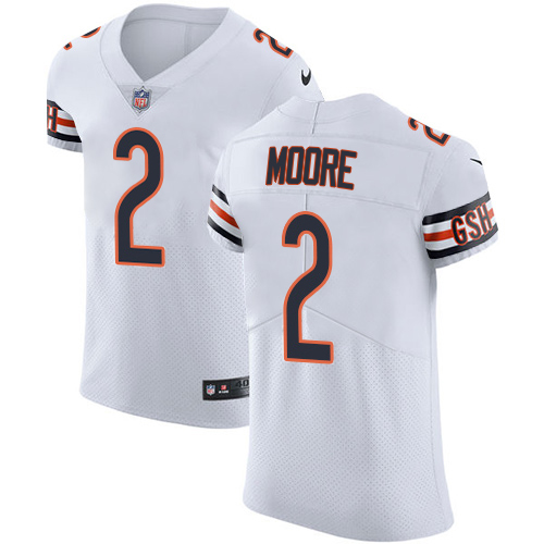 Bears #2 D.J. Moore White Men's Stitched Vapor Untouchable Elite Jersey