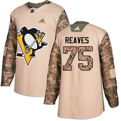 Adidas Pittsburgh Penguins #75 Ryan Reaves Camo Authentic 2017 Veterans Day Stitched Jersey Men's