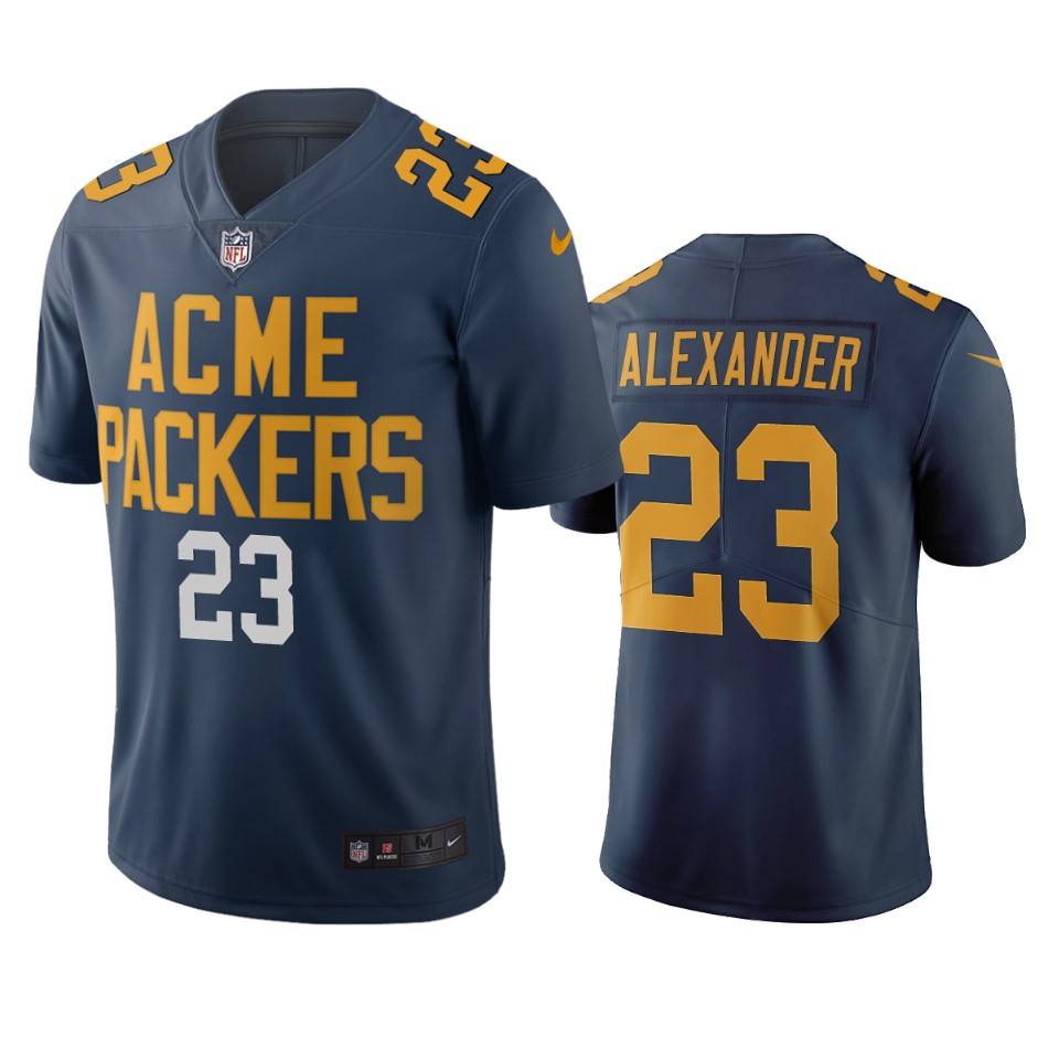 Green Bay Packers #23 Jaire Alexander Navy Vapor Limited City Edition Jersey