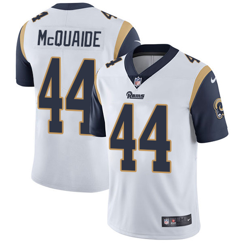 Los Angeles Rams #44 Jacob McQuaide White Men's Stitched Vapor Untouchable Limited Jersey Men's