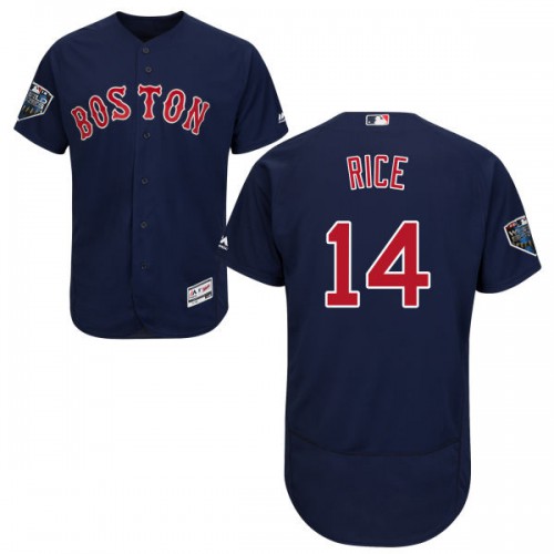 Boston Red Sox #14 Jim Rice Navy Blue Flexbase Authentic Collection 2018 World Series Stitched Jersey Men's